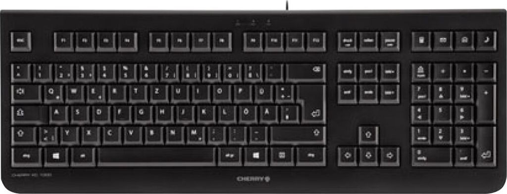 Cherry KC 1000 - Volle Größe (100%) - Kabelgebunden - USB - QWERTZ - Schwarz