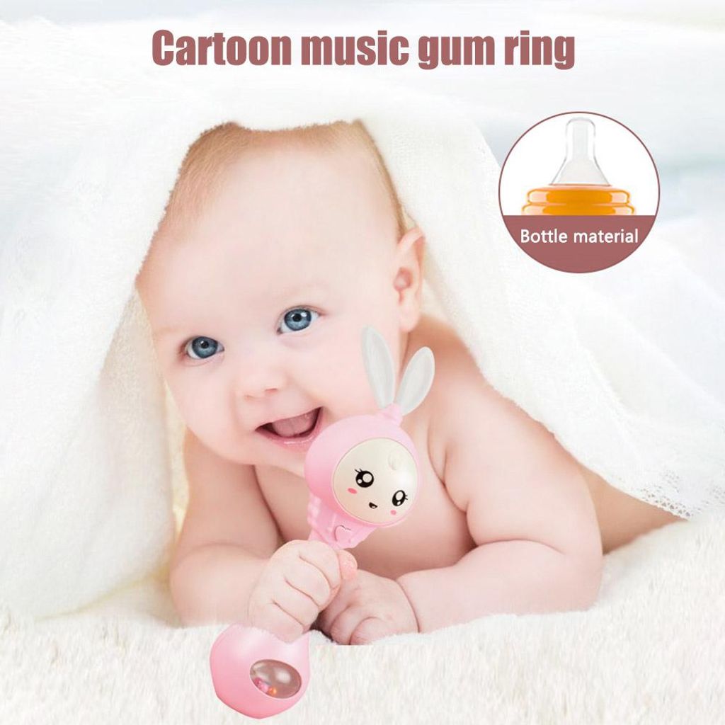 Baby-Rassel, leuchtendes Musikspielzeug, sensorisches Klangspielzeug für Kleinkinder, Rhythmus-Stick, pädagogisch
