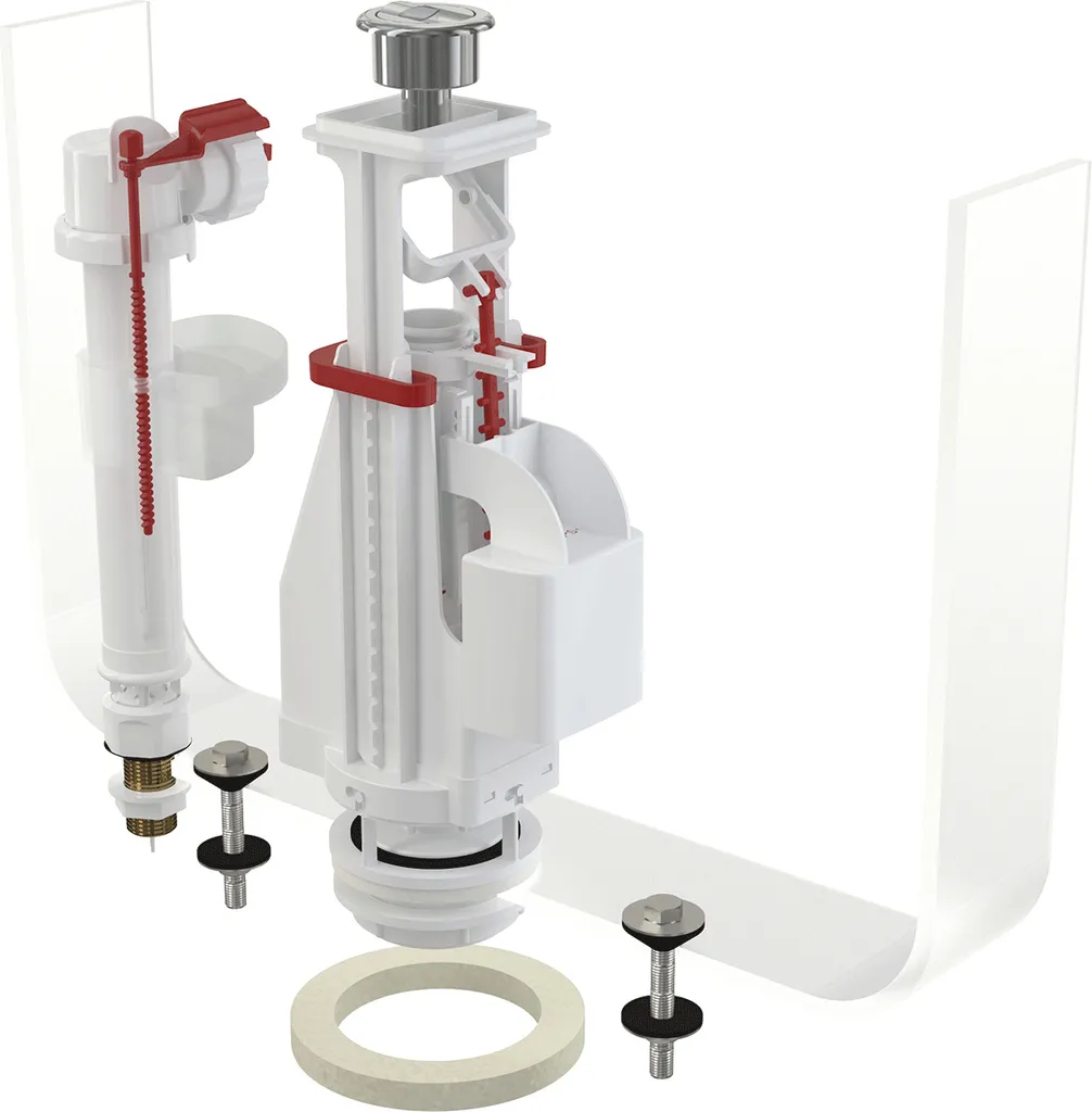 Meccanismo Scarico WC Alcadrain SA08ASK 1/2" Ottone Cromato Universale