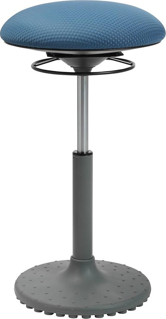 Bürohocker Drehhocker Stehhilfe living chairs Stehhocker grau/petrolblau