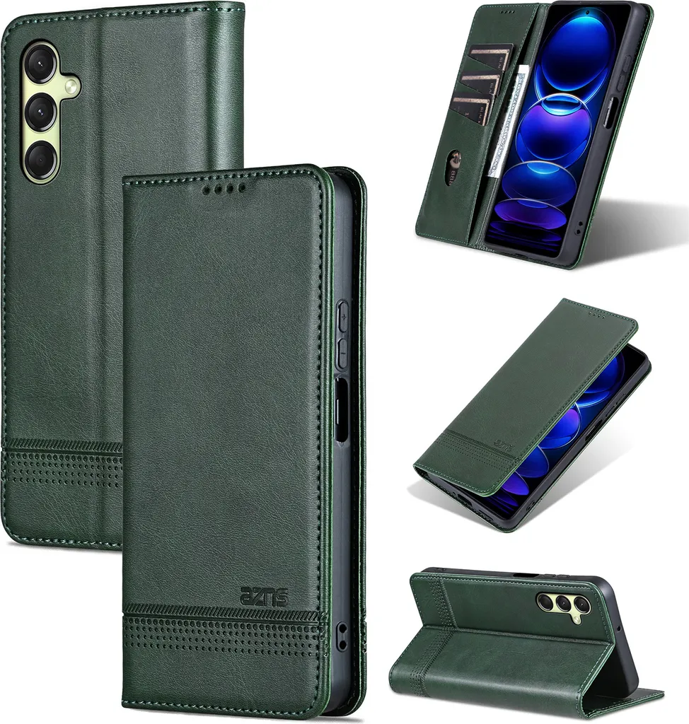 Cover Robusta Samsung Galaxy A16 | Custodia Libro Antiurto Verde