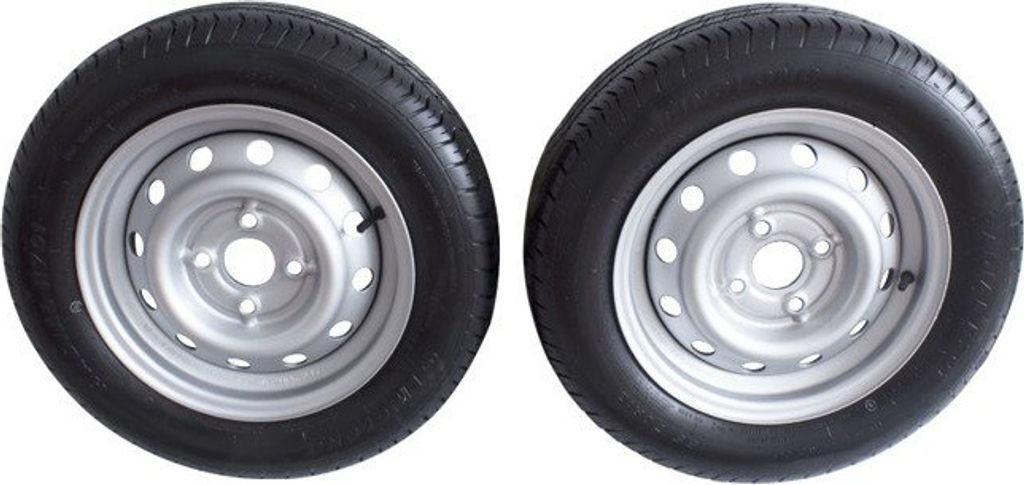 Kompletträder Set: 2 x Komplettrad 155/70 R 13 387 kg 4x100 Produktbild 