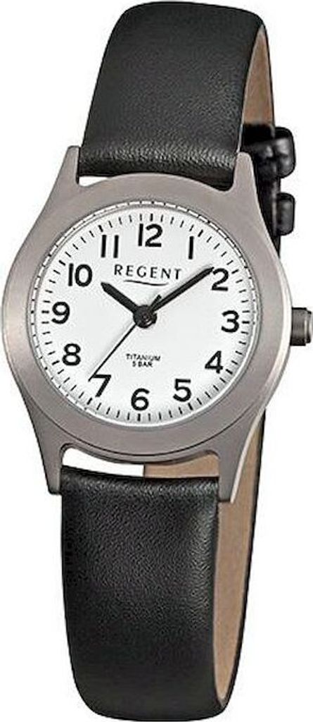 Damenarmbanduhr Lederband Regent deutsche Uhrenmarke