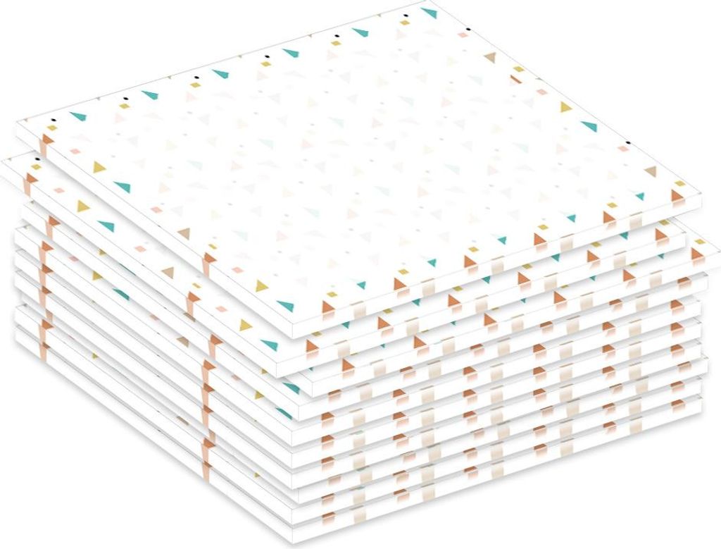 PRICARO Notizblock "Triangle", magnetisch, A7, 10 Stück