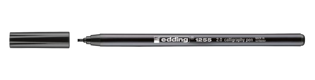 EDDING Calligraphy Pen 1255 , 0,2 mm Strichbreite schwarz (1 Stück)