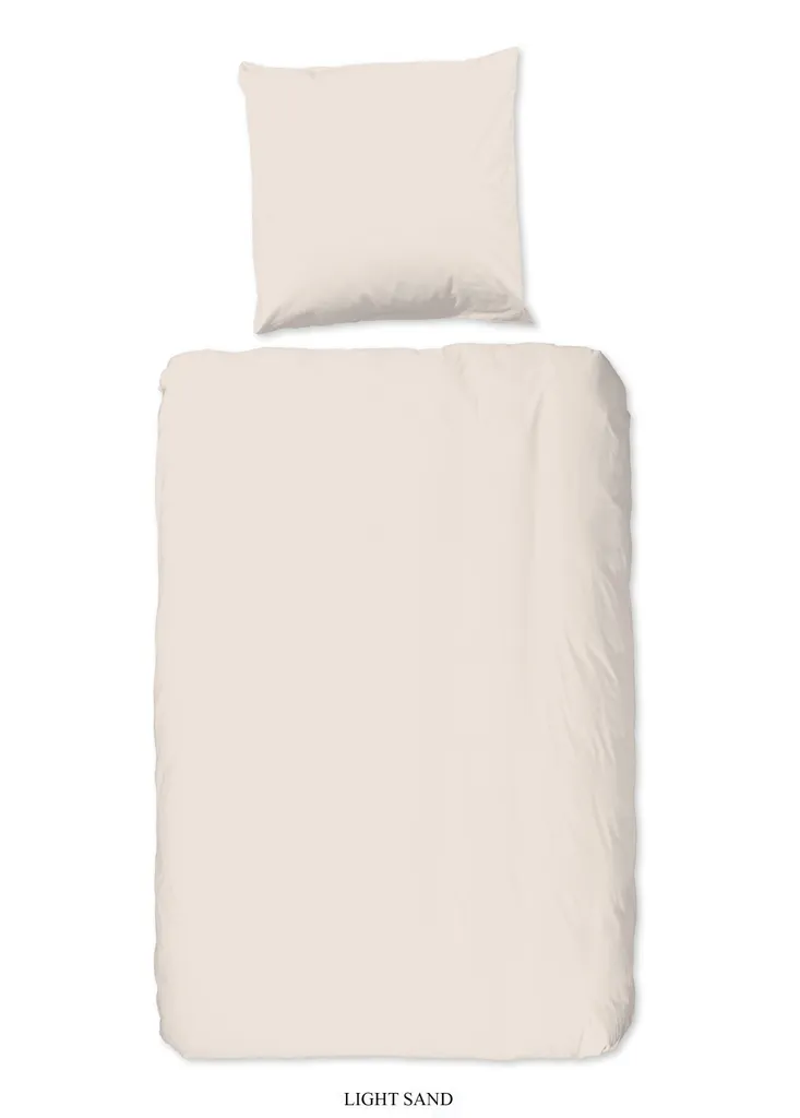 Sacco Copripiumino HIP Sabbia 135x200 cm - 100% Satin Antipiega