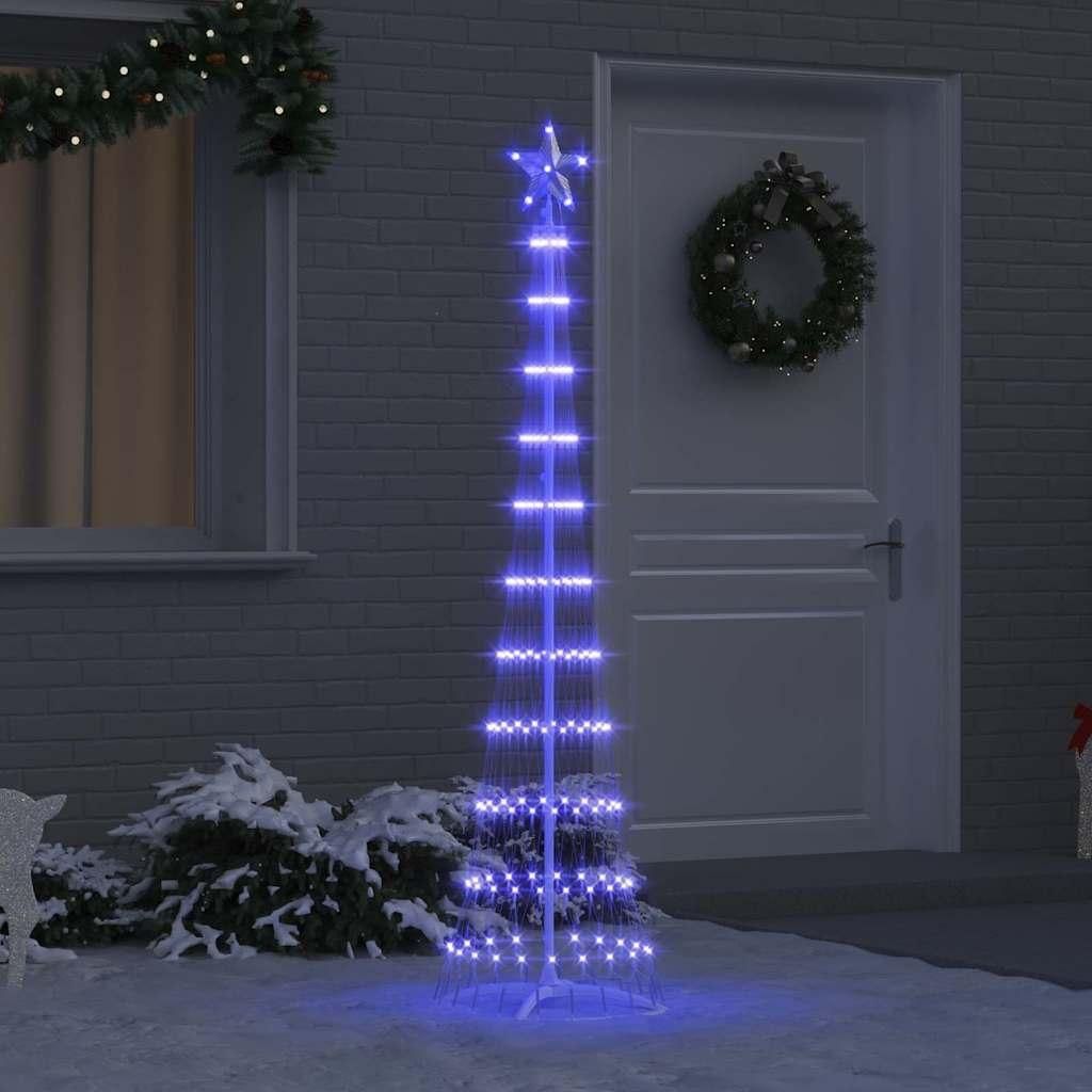 "Schlussverkauf" LED-Weihnachtsbaum(1 pc) - Kunstbaum/Tannenbaum - mit 230 LEDs Blau 51x51x190 cm Metall C8159