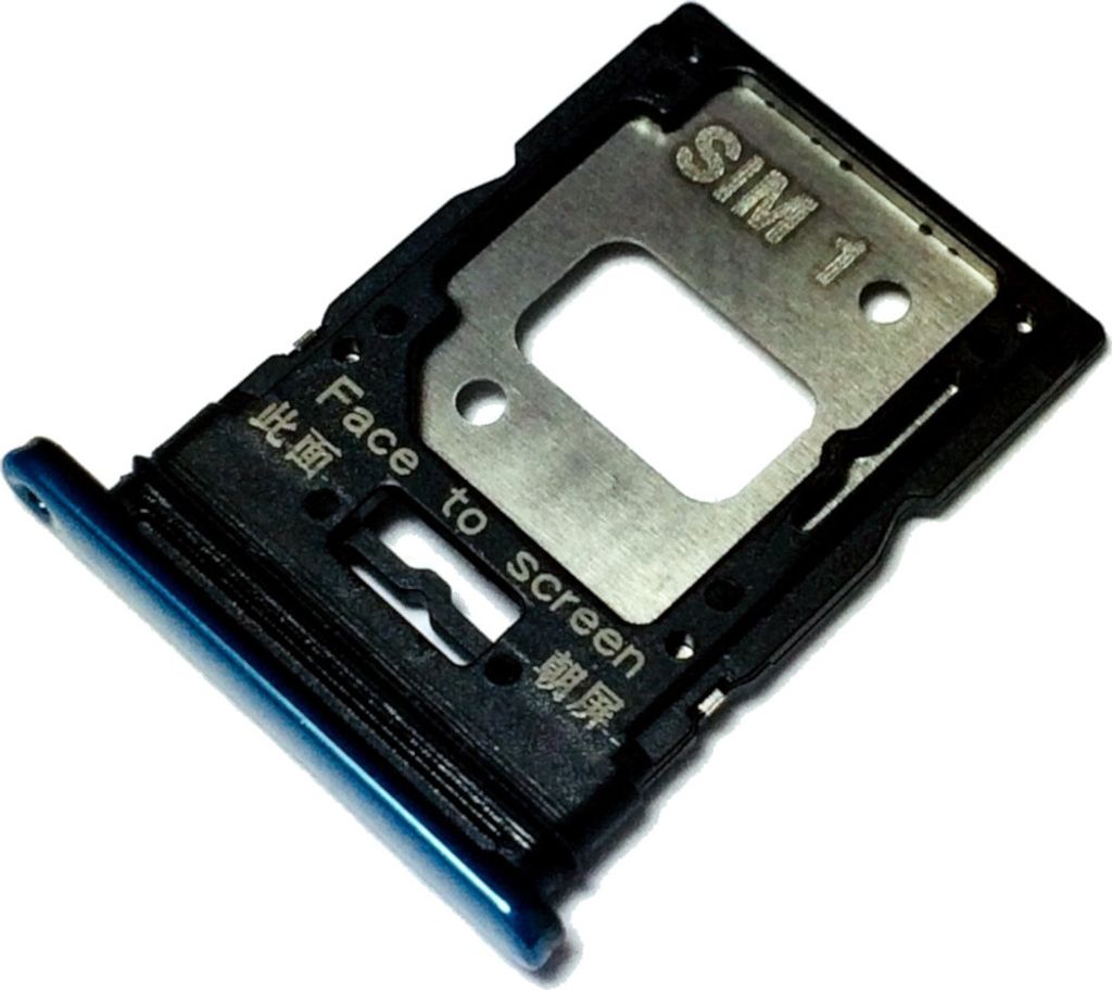 Xiaomi Mi 11 Lite (M2101K9AG), Simkartenhalter und micro-SD Speicherkartenfach, Original Ersatzteil, Blau