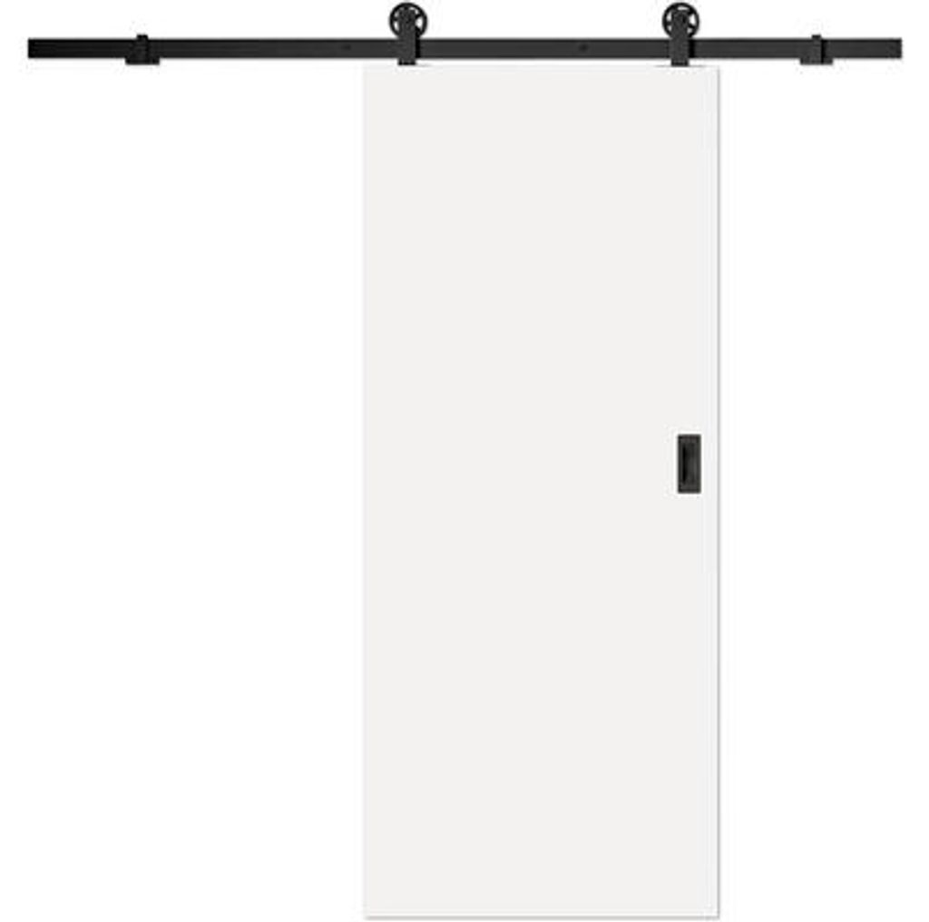 Pertura Schiebetürblatt VARN CPL weiß 9003 985x985Links/Rechts inkl. Griff schwarz