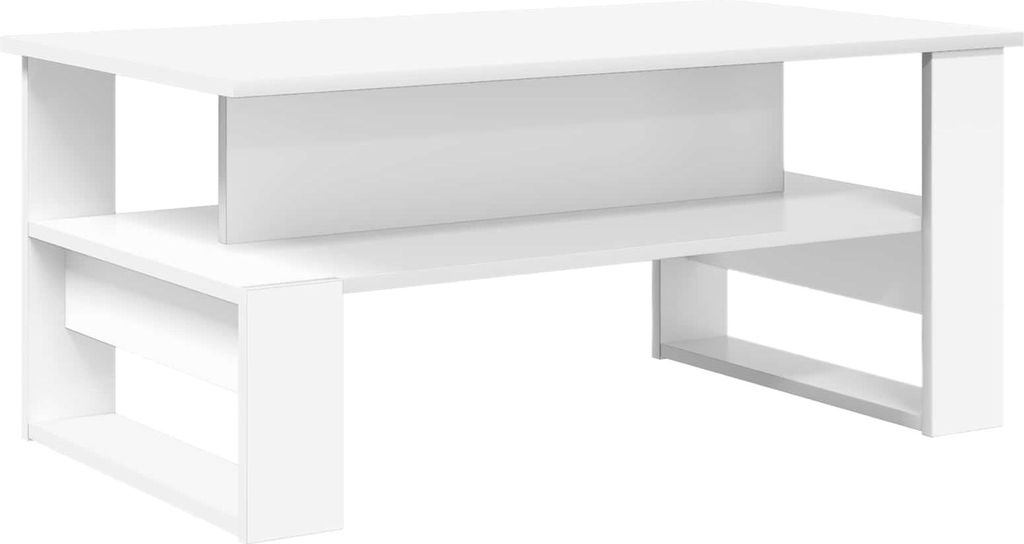 vidaXL Couchtisch Weiß 90 x 50 x 40 cm Holzwerkstoff