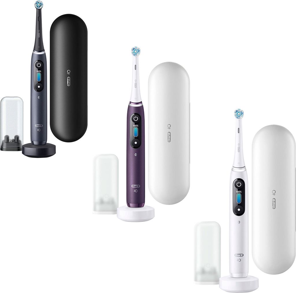 Braun Oral-B IO Series 8N Zahnbürste, Farbe:White Alabaster