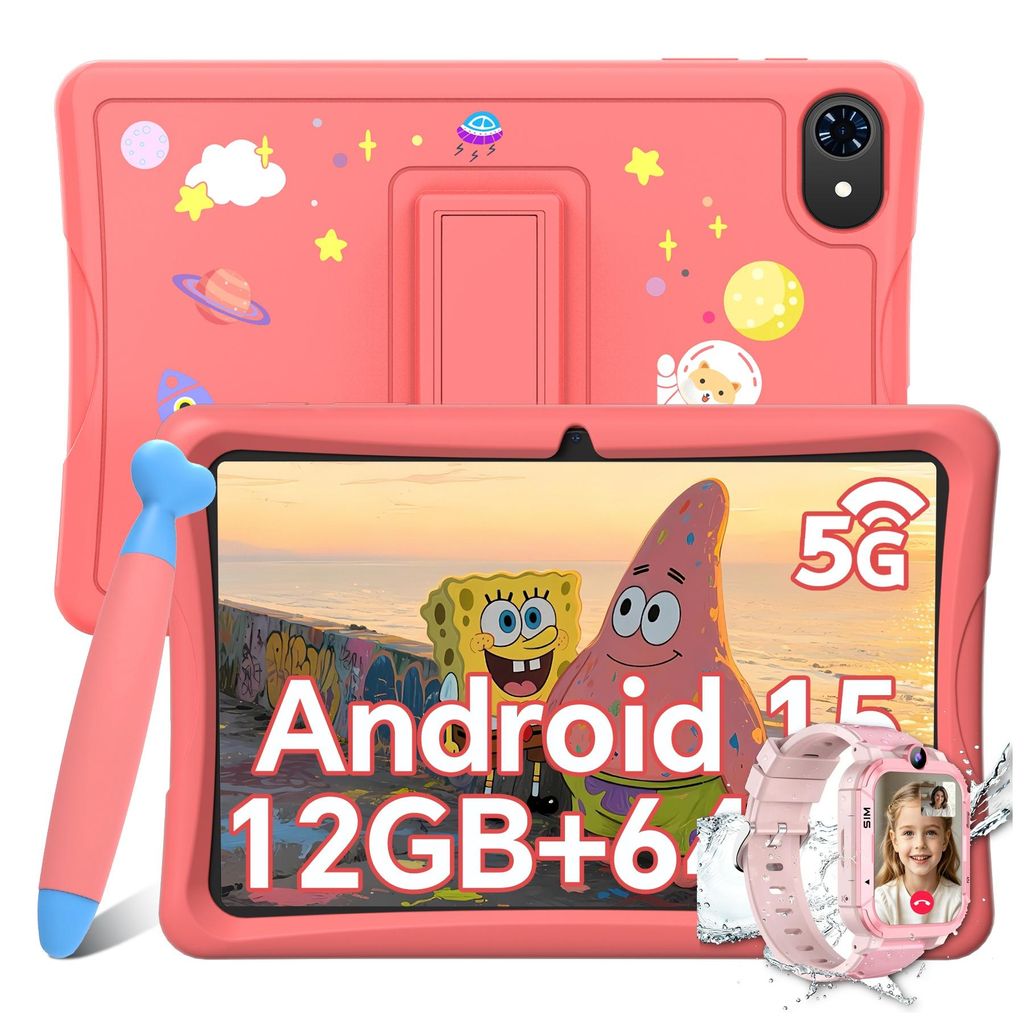 KOBONA-Tabwee K10 detský tablet, 10,1 palca, ružová farba, Obrázok produktu 