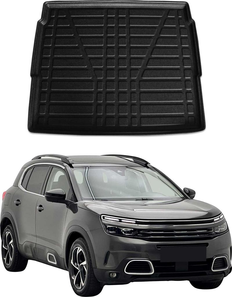 Bac de coffre pour Citroen C5 Aircross 2018-2025 Caoutchouc Image du produit 