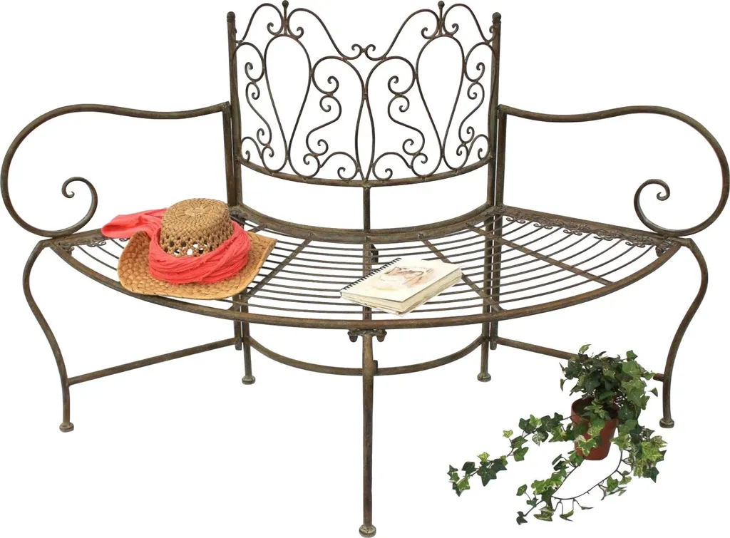 Banc de Jardin pour Arbre 135 cm Marron - Créez un Coin d'Ombre Relaxant - 7