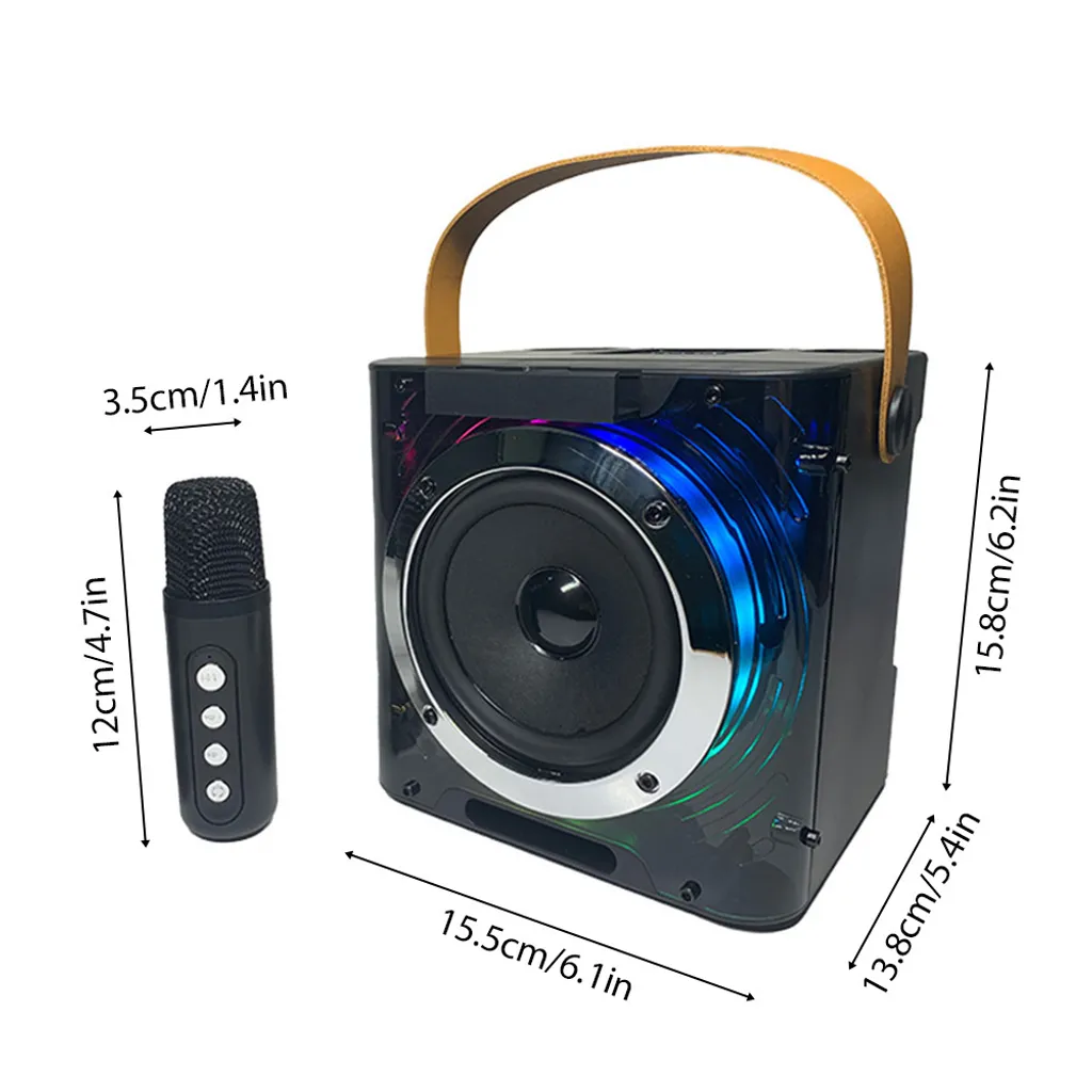 Mini machine karaoké portable et enceinte Bluetooth avec micro sans fil