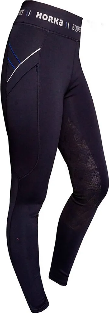 Culotte d'équitation Horka Jubilee bleue 128 cm en coton stretch
