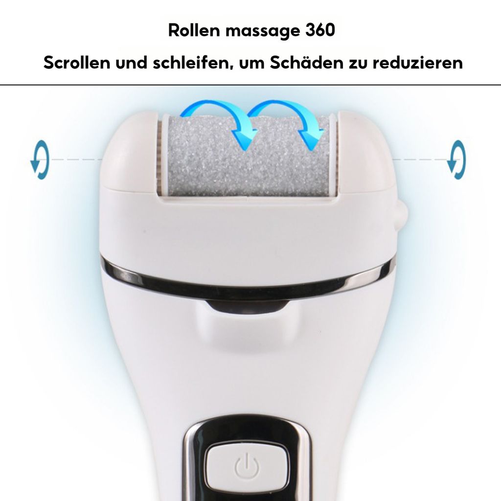 Elektrischer Hornhautentferner – Wiederaufladbar, Für Sanfte Pediküre Zuhause