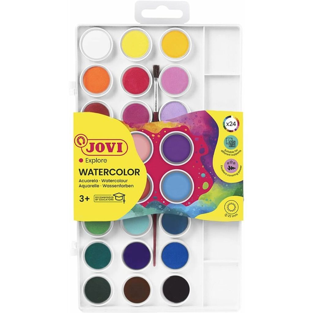 JOVI Wasserfarbkasten 24 Farben Produktbild 