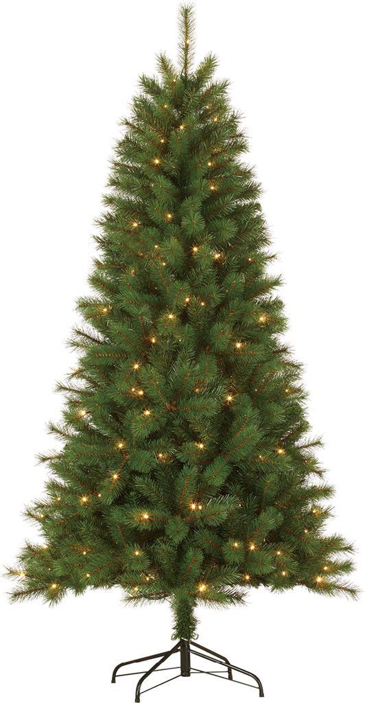 Giftsome Weihnachtsbaum Künstlich mit Lichtern 215 cm – Tannenbaum Künstlich aus Kunststoff – Weihnachtsbaum mit Beleuchtung