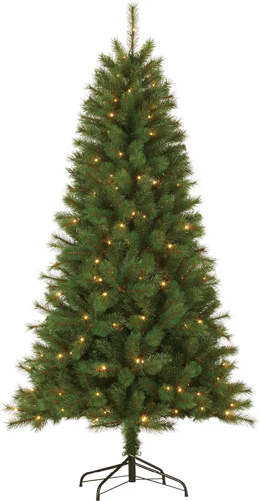 Grand Sapin de Noël Artificiel Lumineux 215 cm pour Salon et Réception