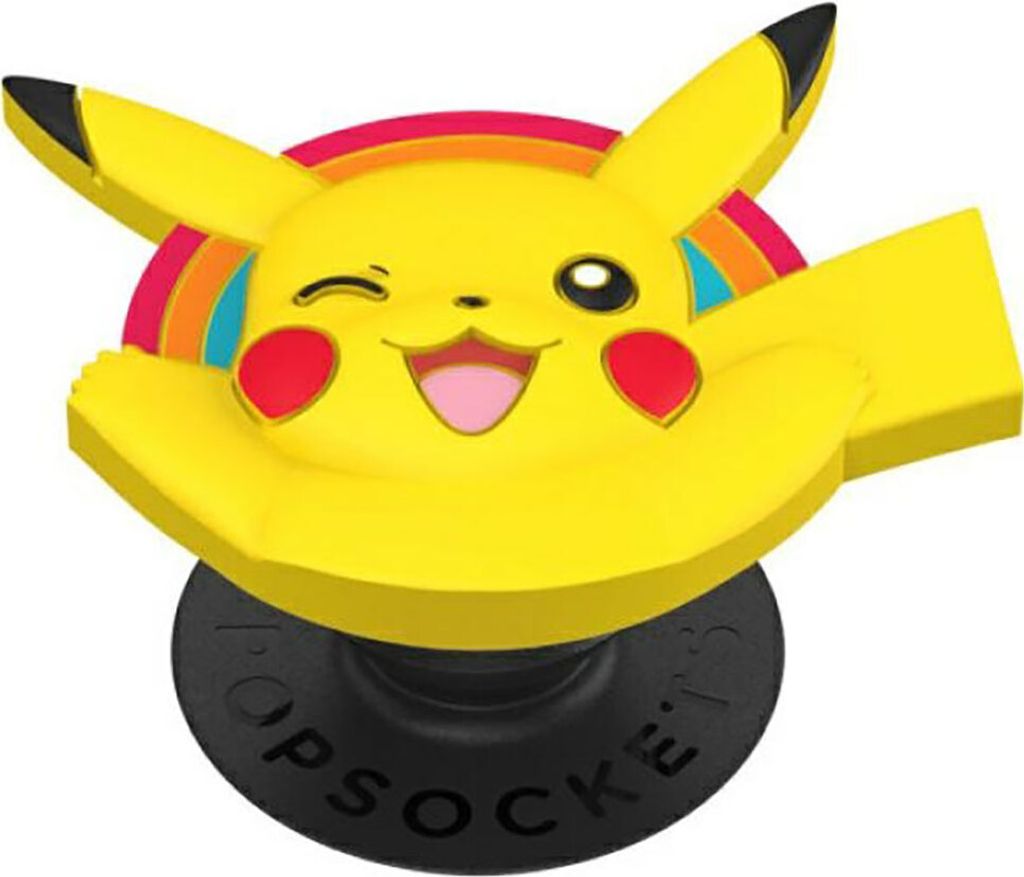 PopSockets | PopGrip | Ausziehbarer Sockel und Griff für Smartphones | Fingerhalter Pokemon Pikachu Popout