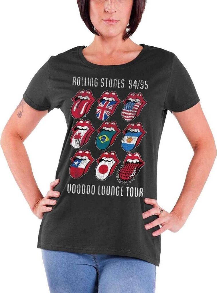 The Rolling Stones - "Voodoo Lounge" T-Shirt für Damen RO1921 (M) (Anthrazit)