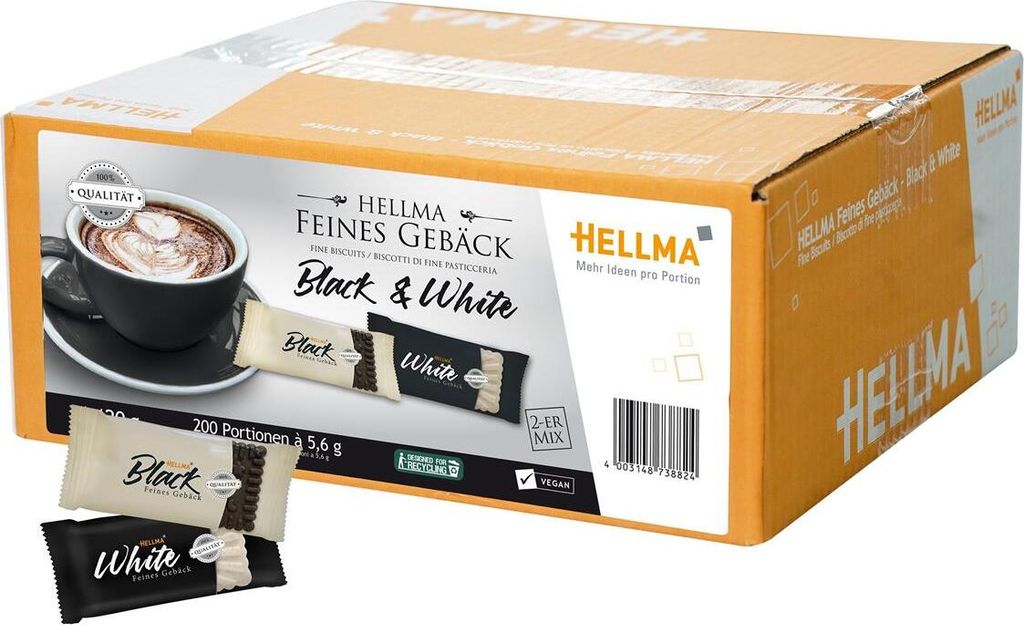 HELLMA Black & White Gebäck 200 St.