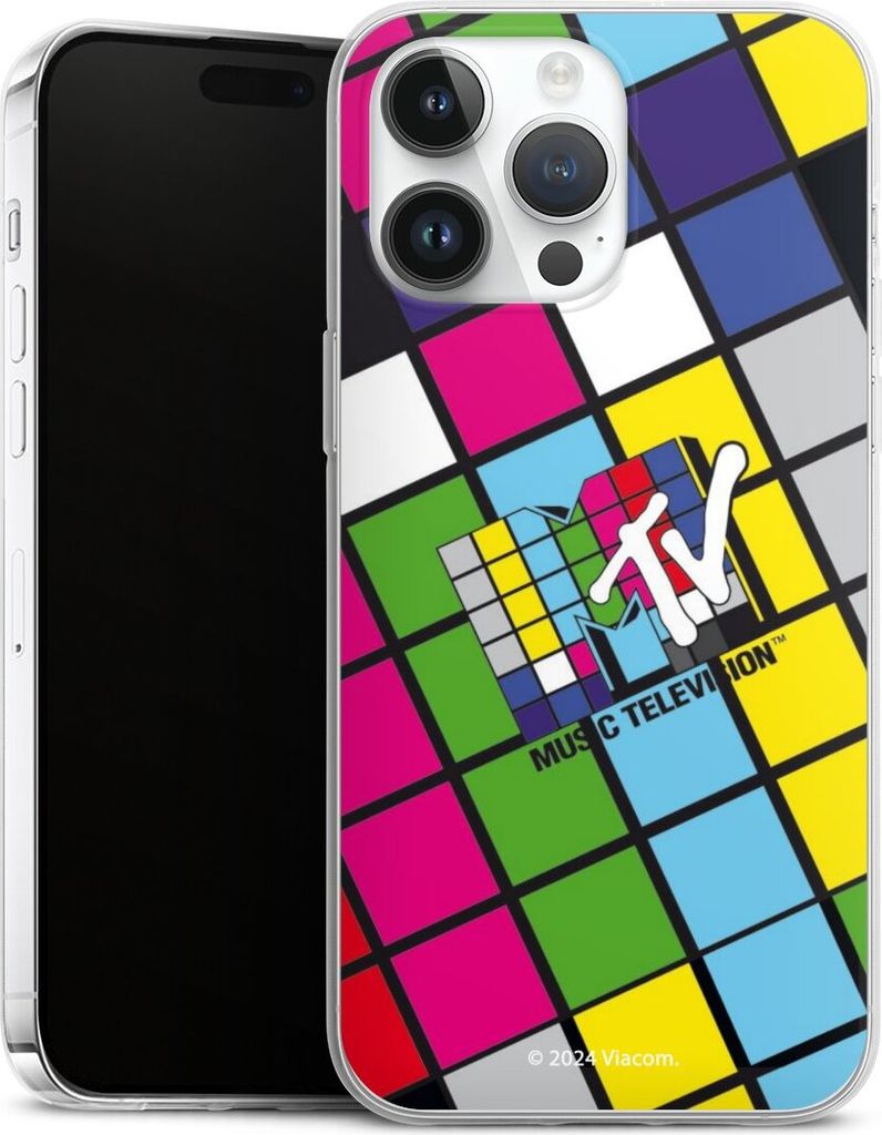 DeinDesign Slim Hülle für Apple iPhone 14 Pro Max Silikon Case Ultra Dünn Handyhülle Fanartikel Offizielles Lizenzprodukt MTV Music Televison