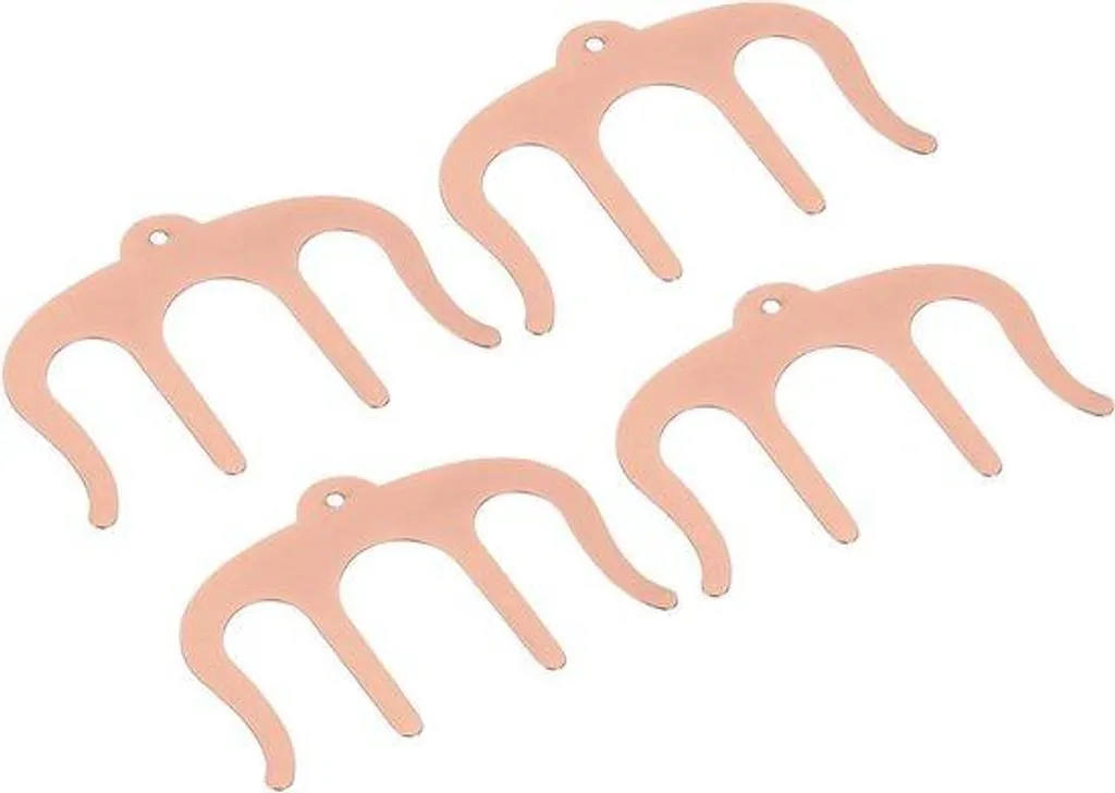 Lot de pince-notes en métal or rose pour partitions de piano 12 pièces