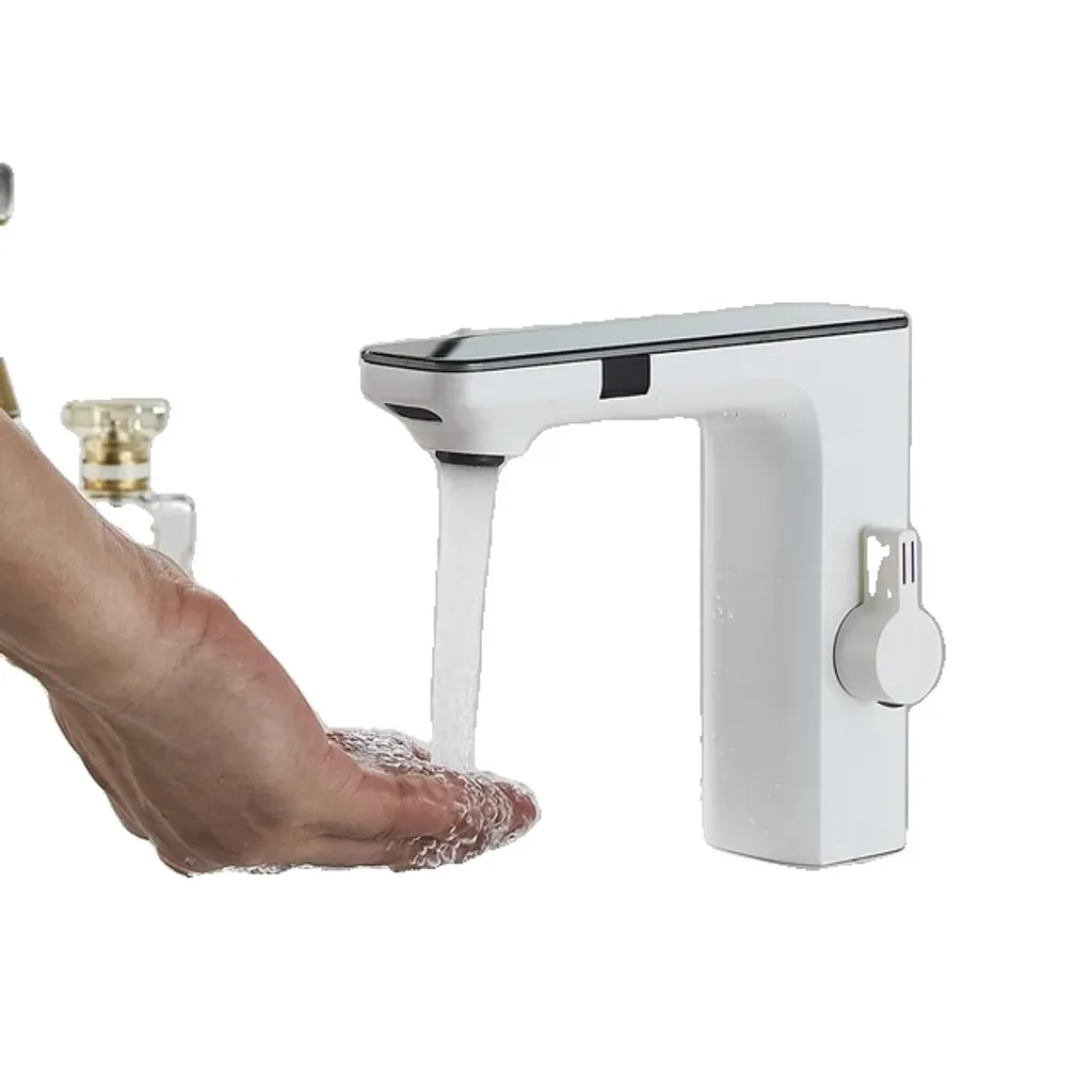 Rubinetto Lavabo Sensore Bianco Design Contemporaneo | Shop Online