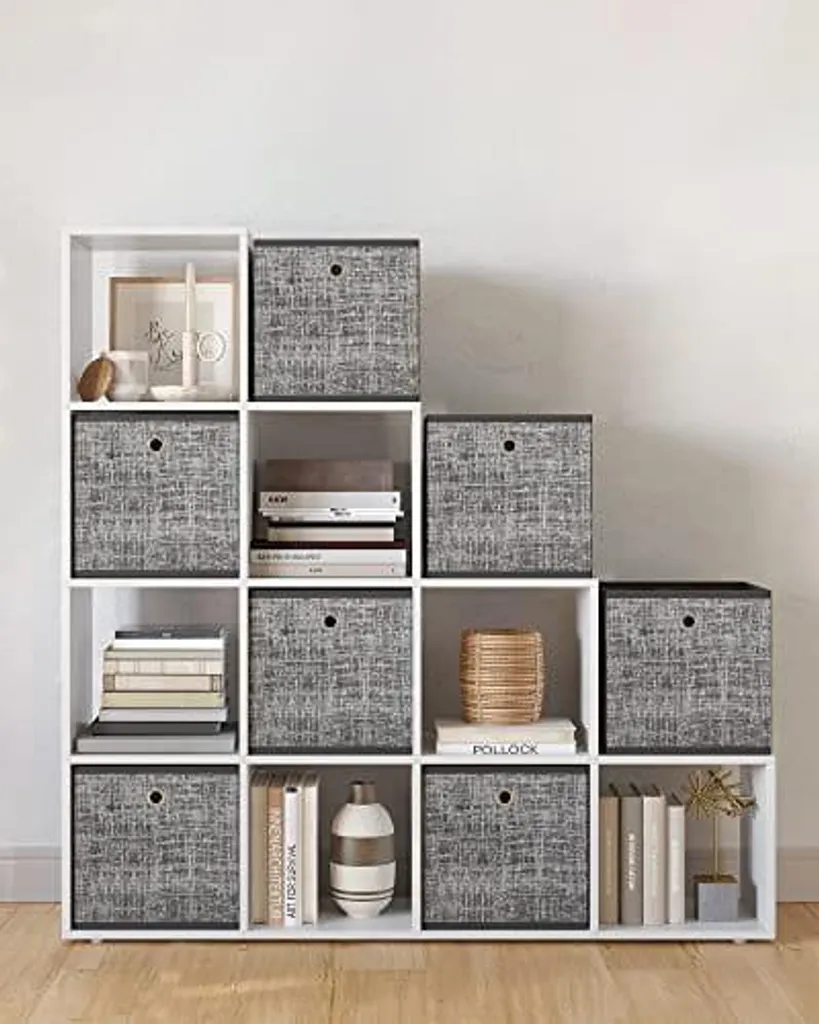 Meuble Bibliothèque pour Petit Bureau - Rangement Valora Blanc Discret - 7