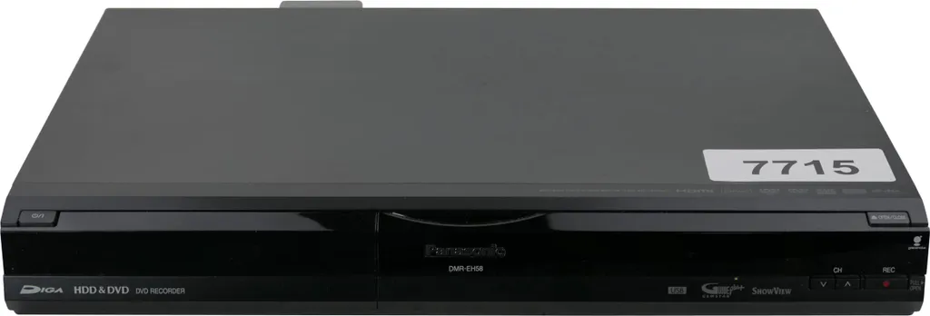 Panasonic DMR-EH58 Enregistreur DVD et Disque Dur 250 Go - Noir Argent