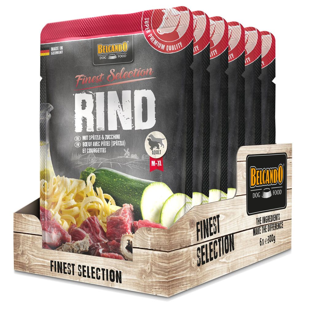 BELCANDO® Rind mit Spätzle & Zucchini 6x 300g Produktbild 