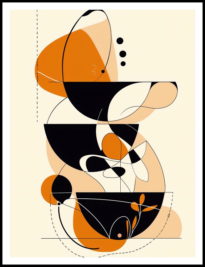 Plakat 75x100cm Tanzkreise