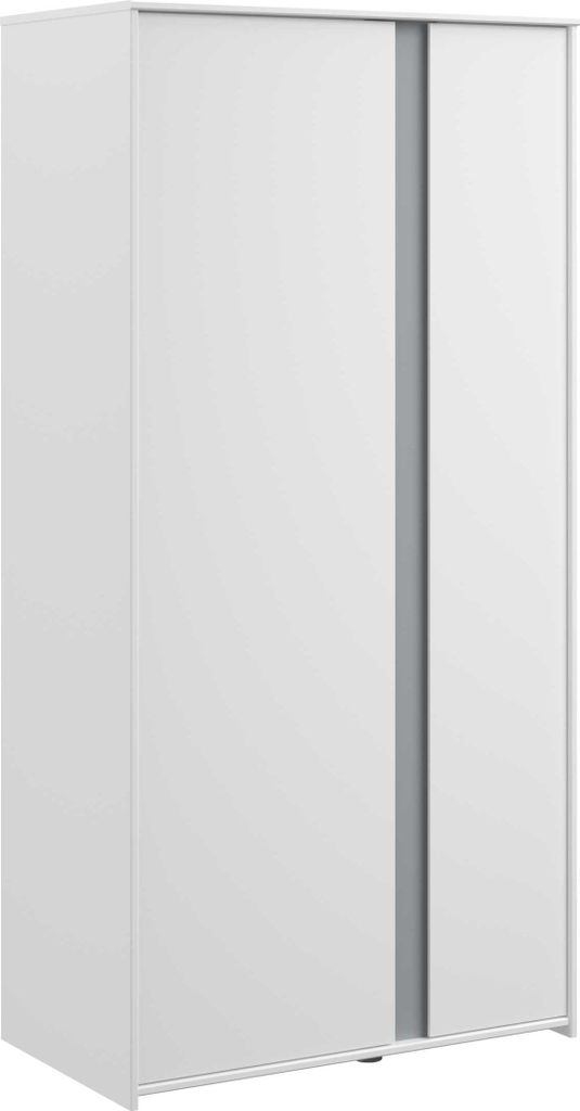 Armoire Rue avec 2 portes - blanc/gris ou blanc/rose Image du produit 