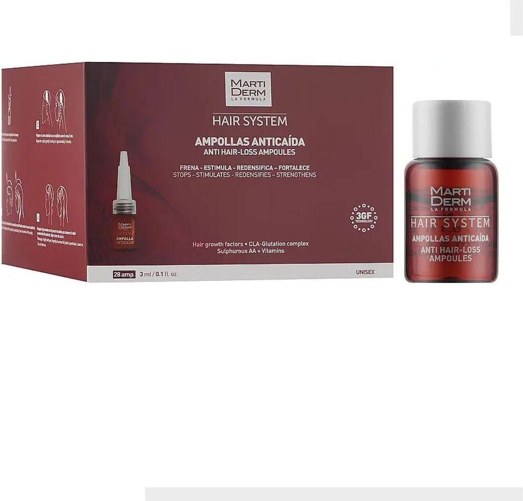 Martiderm 3Gf léčba vypadávání vlasů 28 ampulí Obrázek produktu 
