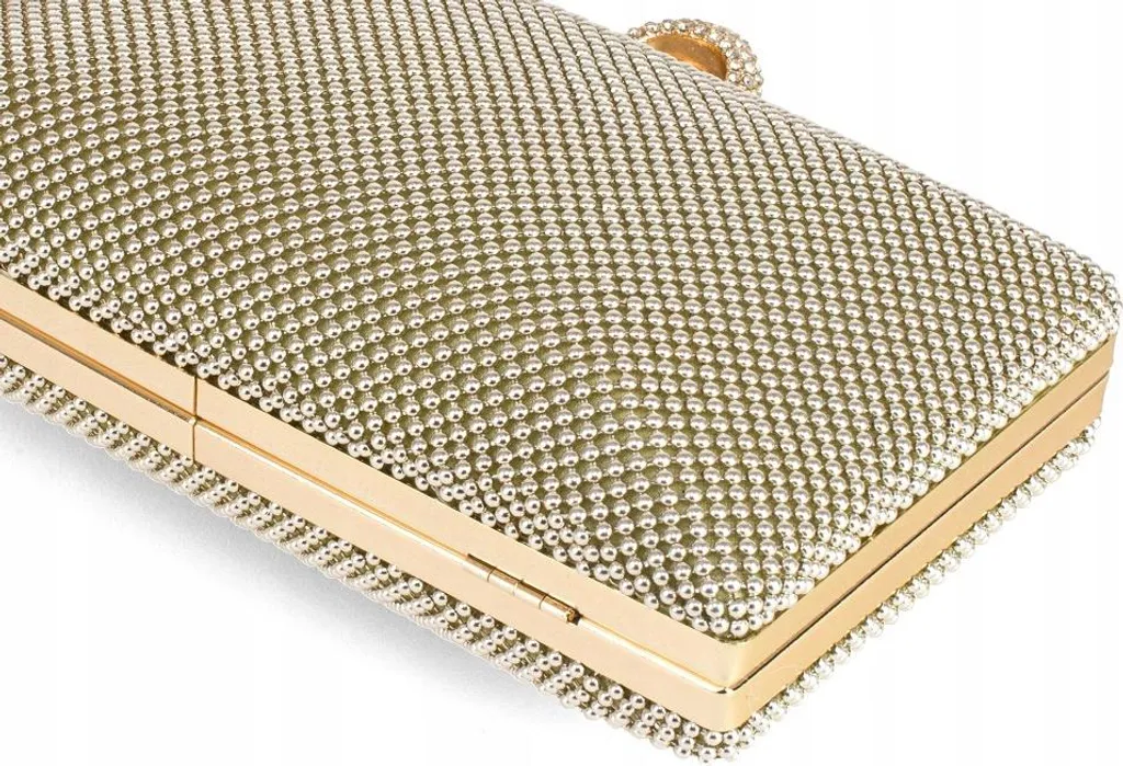 Pochette de Soirée Rigide sur Chaîne - Design Box Luxe pour Réception