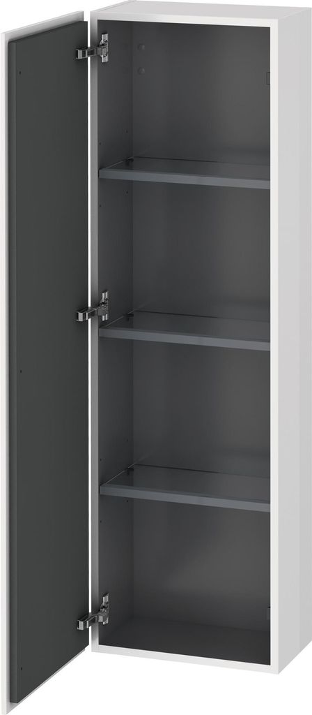 Duravit Halbhochschrank L-CUBE 400 x 243 x 1320 mm Anschlag rechts taupe