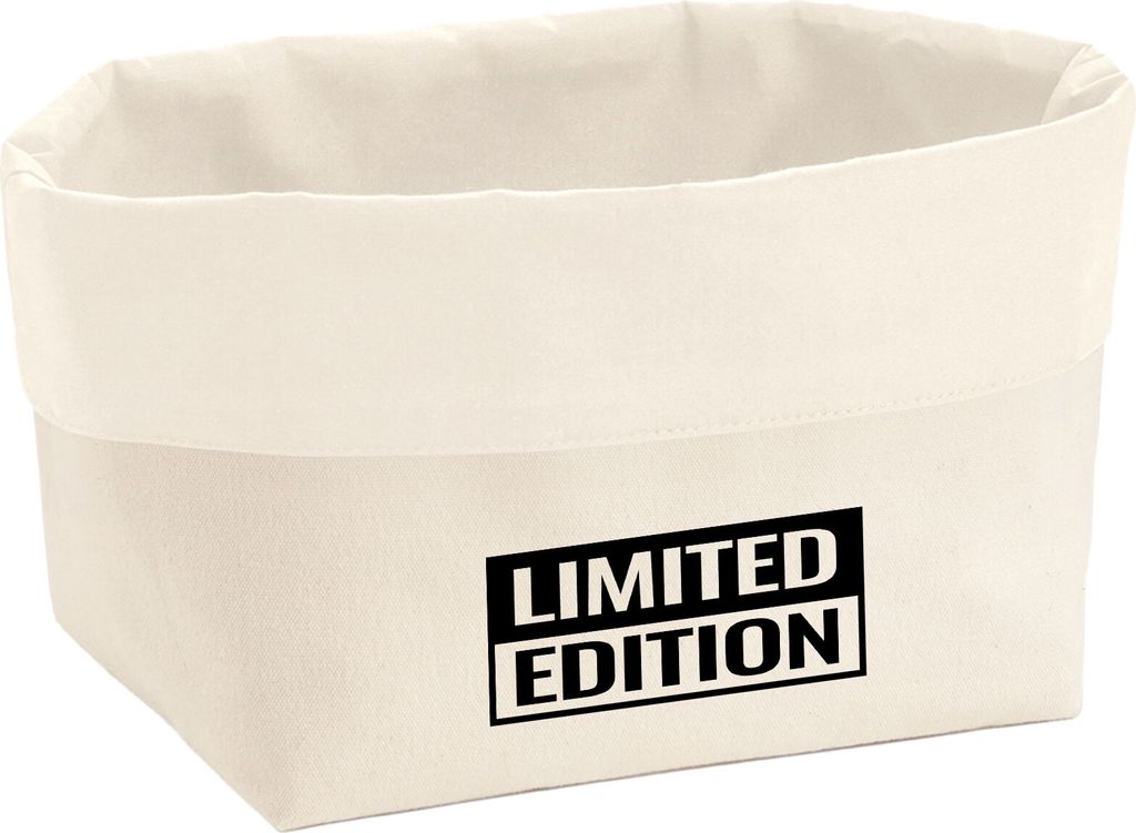 Huuraa Organizer Limited Edition Schriftzug 3 Liter Medium Canvas Baumwolle Utensilo Geschenkidee