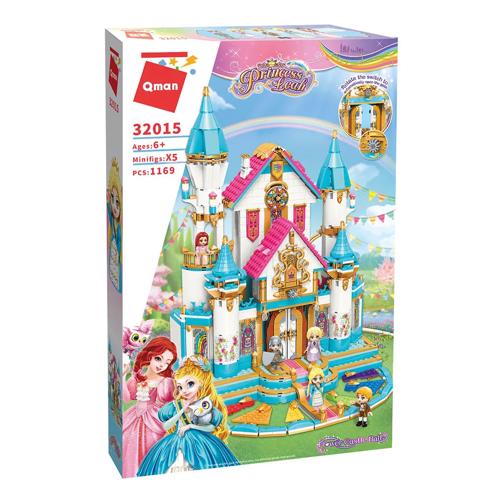 Jeu de Briques Solide Anti-Frustration Château Princess Leah Qman 32015 - 4
