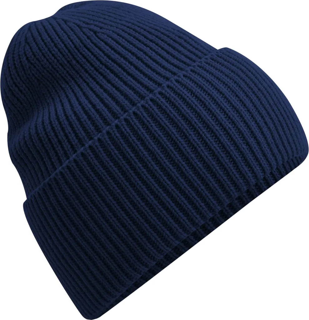 Berretto Beechfield BC4963 Blu Marino | Beanie Invernale Unisex Soft-Touch