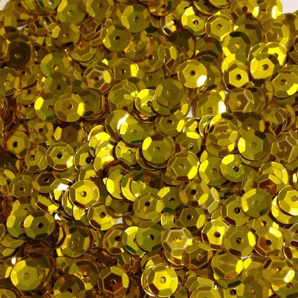 Oblique Unique 1400 Pailletten Konfetti gewölbt gold Produktbild 