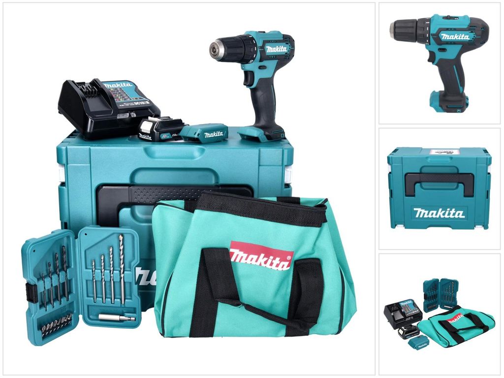 Makita DF 333 DSAX6 Akku Bohrschrauber 12 V 30 Nm + 1x Akku Produktbild 