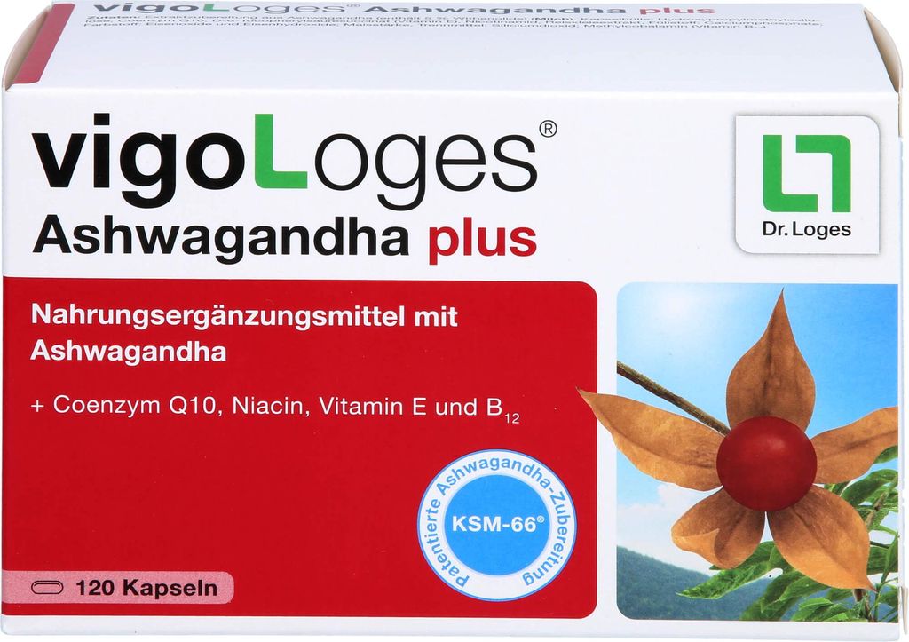 vigoLoges  Ashwagandha plus, 120 St. Kapseln Produktbild 