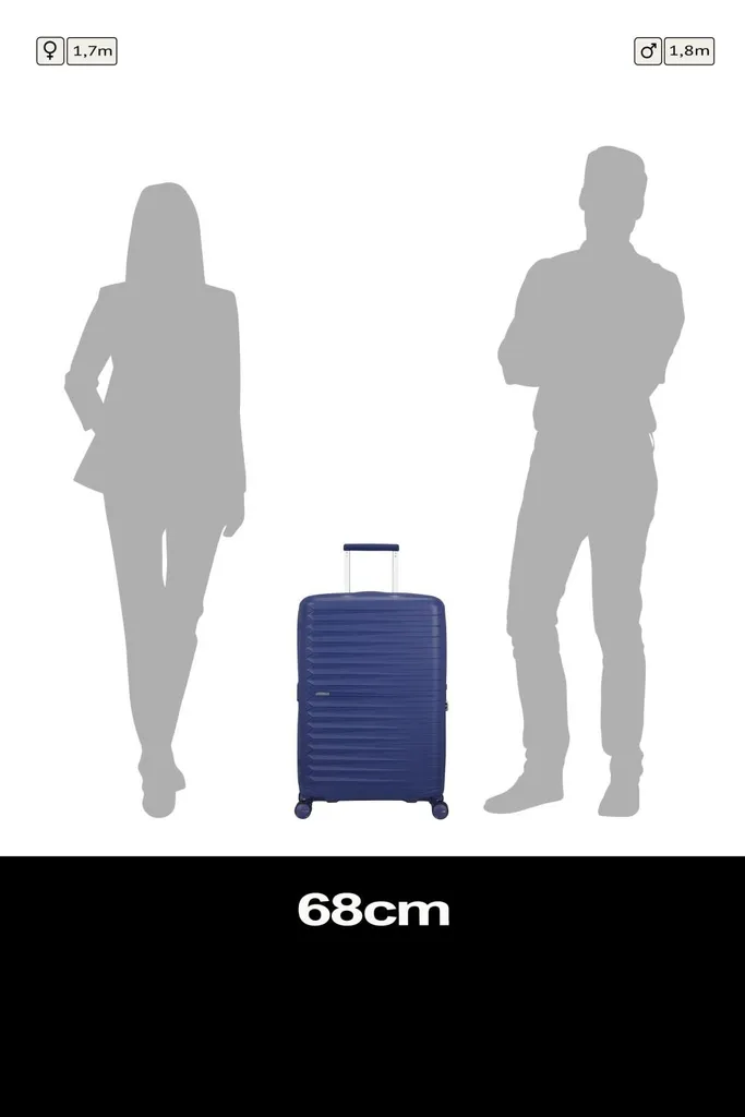 Valise Spinner 68 TSA extensible Fastforward violette ultra légère - 16