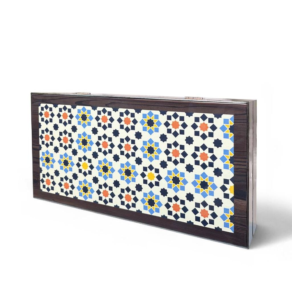 Biggdesign Star classic backgammon, corpo in MDF, chiusura Immagine del prodotto 