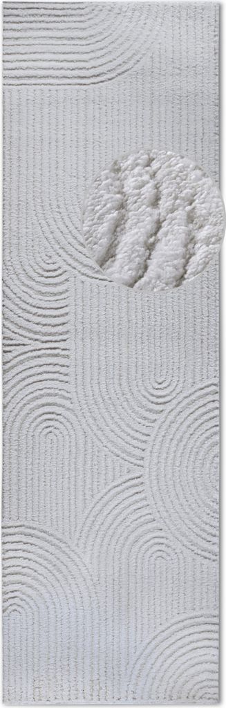 Elle Decoration Gallery Hochflor Teppich Chappe Cremeweiß
