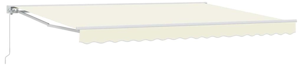 Manuell einziehbare Markise Creme 4 x 3 m