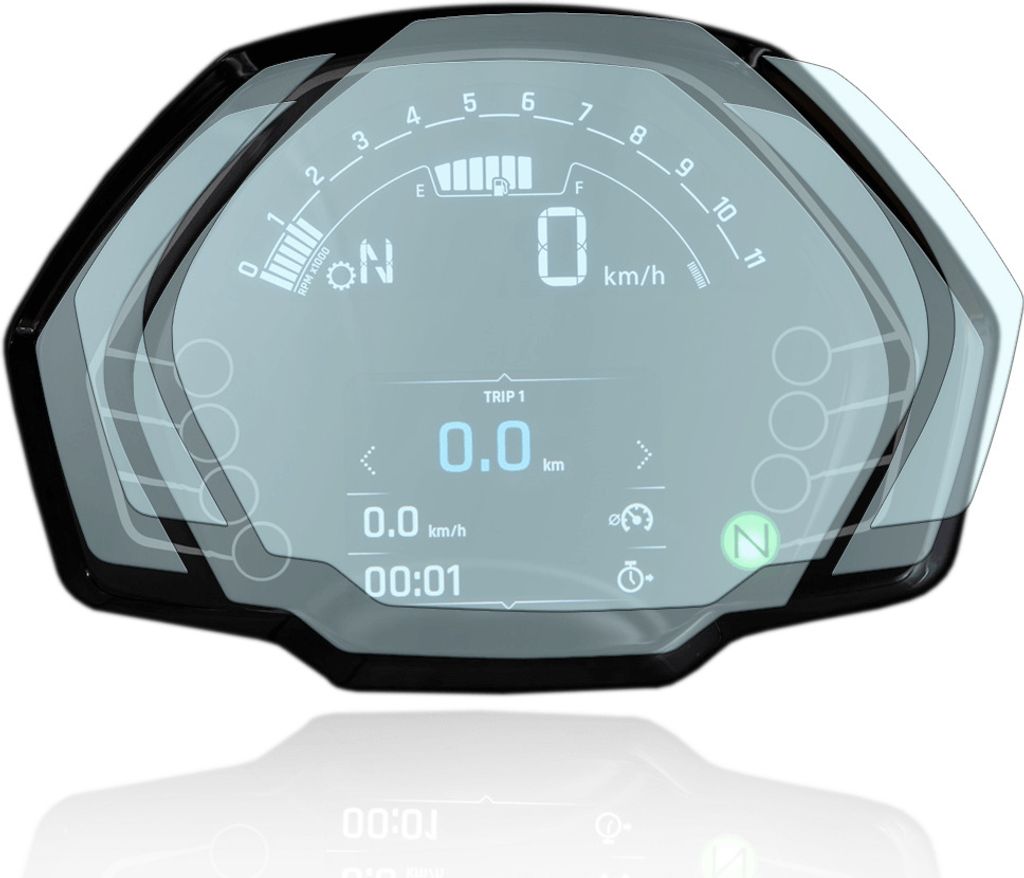 Tachoschutzfolie Displayschutzfolie passend für Triumph Daytona 660 2024+ 9H Nano