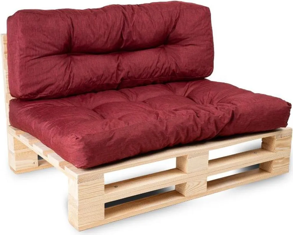 Cuscini per Pallet BANANAIR 120x80x15 Rosso - Comfort da Esterni
